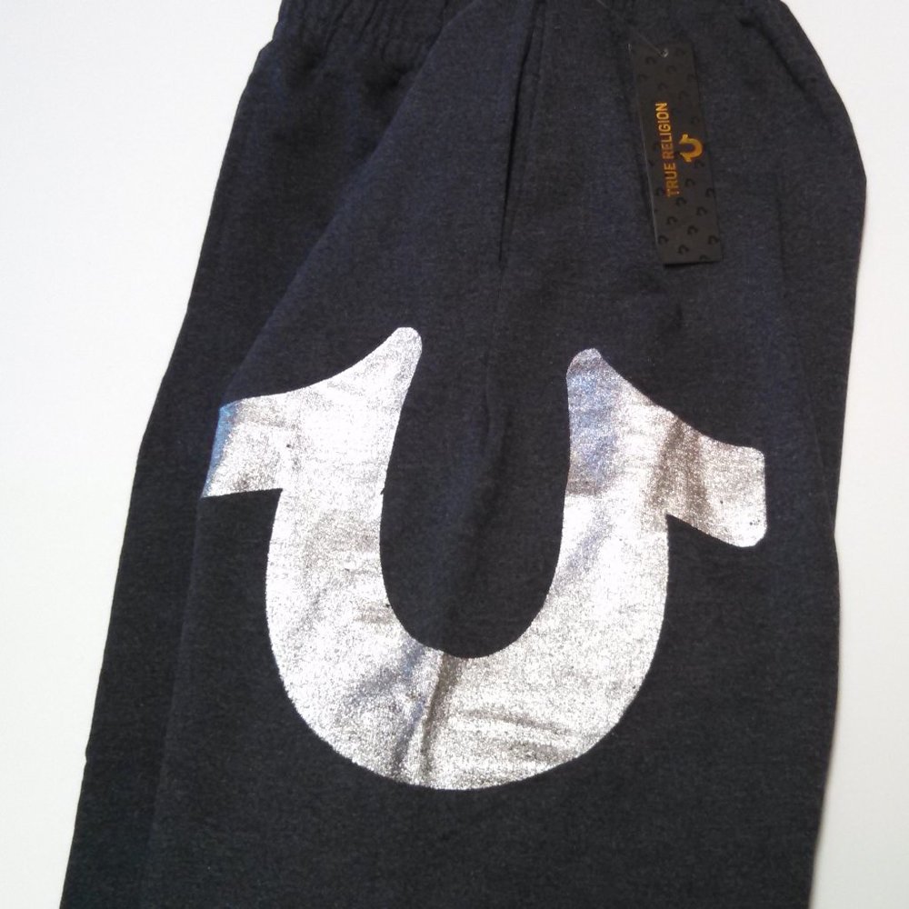 True Religion Active Sweat Shorts Dark Blue - Picture 3 of 4